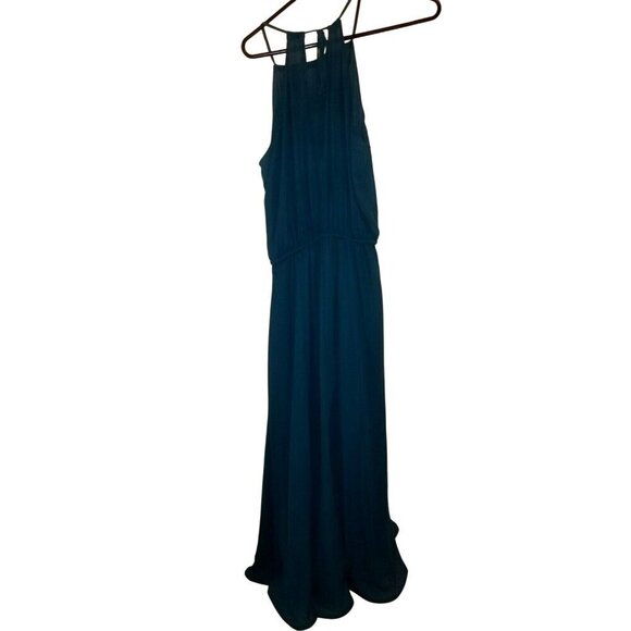 Lulus Teal Sleeveless Maxi Dress S Flowy Elegant Event Wedding‎ Prom Casual - Picture 7 of 11